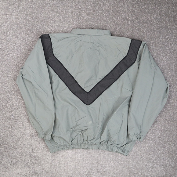 Vintage US Army Physical Fitness Regular Large Gray Long Sleeve Zip Jacket - Picture 2 of 14